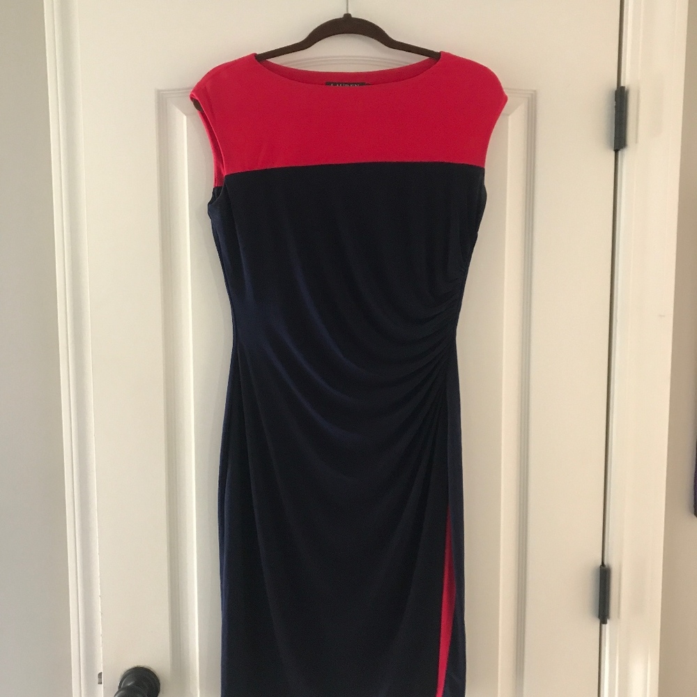 Ralph Lauren Rouched Dress
